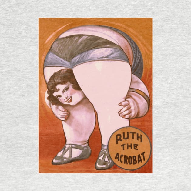 Ruth the Acrobat - Vintage Sideshow Poster by Naves